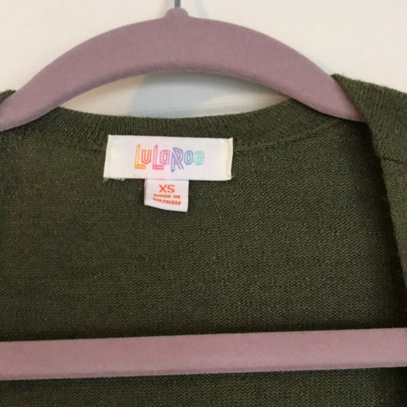 Olive green LuLaRoe Sarah duster - Picture 2 of 3